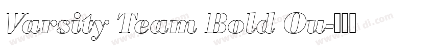 Varsity Team Bold Ou字体转换 Varsity Team Bold Ou字体转换